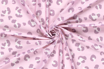 Badeanzugstoff, Bade Jersey, Swimwear, UPF50, Leoprint, lila, 0,5 m